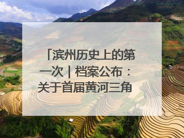 滨州历史上的第一次｜档案公布：关于首届黄河三角洲城市经济博览会暨发展论坛情况的总结报告