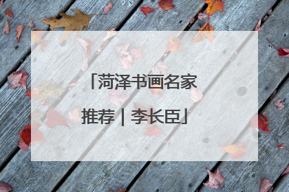 菏泽书画名家推荐｜李长臣