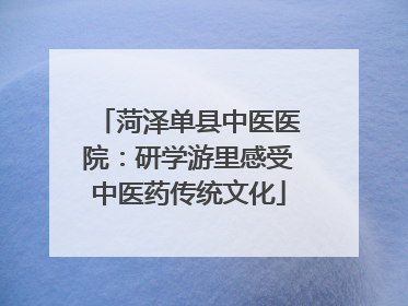 菏泽单县中医医院：研学游里感受中医药传统文化