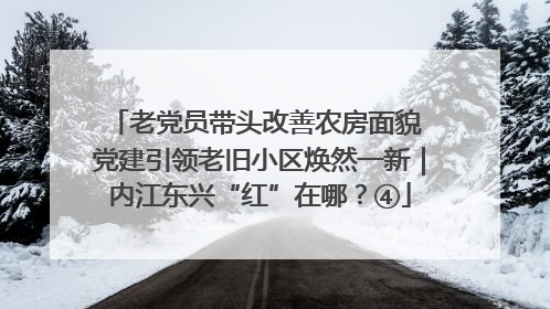 老党员带头改善农房面貌 党建引领老旧小区焕然一新｜内江东兴“红”在哪？④