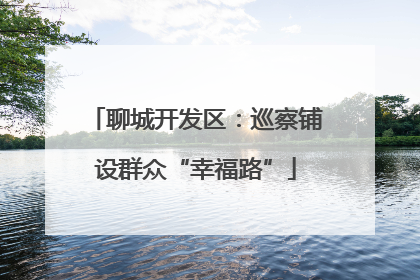 聊城开发区：巡察铺设群众“幸福路”