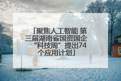 聚焦人工智能 第三届湖南省国资国企“科技周”提出74个应用计划