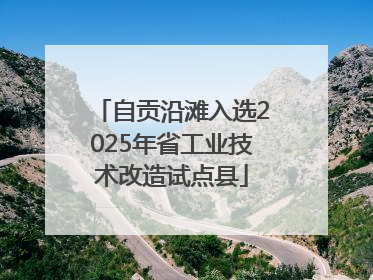 自贡沿滩入选2025年省工业技术改造试点县