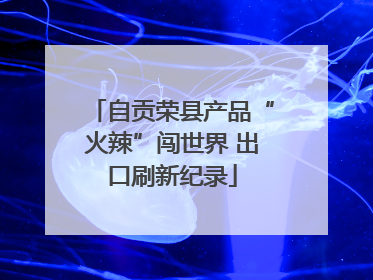 自贡荣县产品“火辣”闯世界 出口刷新纪录
