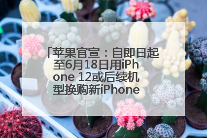 苹果官宣：自即日起至6月18日用iPhone 12或后续机型换购新iPhone，可享额外折抵优惠