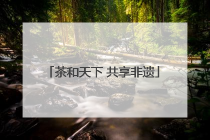 茶和天下 共享非遗