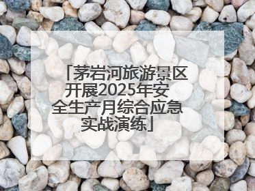 茅岩河旅游景区开展2025年安全生产月综合应急实战演练