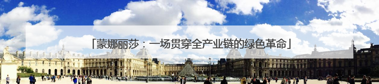 蒙娜丽莎：一场贯穿全产业链的绿色革命