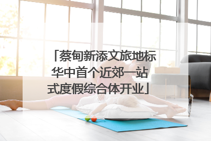 蔡甸新添文旅地标 华中首个近郊一站式度假综合体开业
