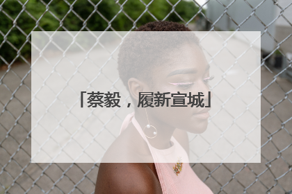 蔡毅，履新宣城