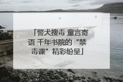 警犬搜毒 童言寄语 千年书院的“禁毒课”精彩纷呈