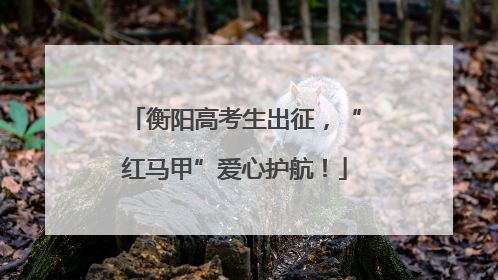 衡阳高考生出征，“红马甲”爱心护航！