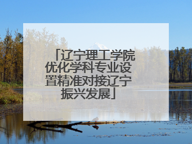 辽宁理工学院优化学科专业设置精准对接辽宁振兴发展
