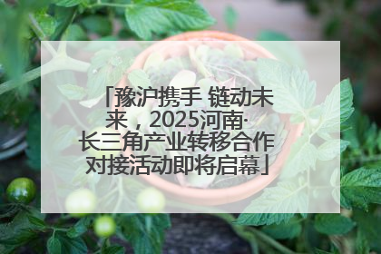 豫沪携手 链动未来，2025河南·长三角产业转移合作对接活动即将启幕