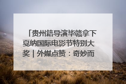 贵州籍导演毕赣拿下戛纳国际电影节特别大奖｜外媒点赞：奇妙而广阔的纯粹电影梦