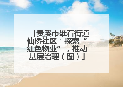 贵溪市雄石街道仙桥社区：探索“红色物业”，推动基层治理（图）