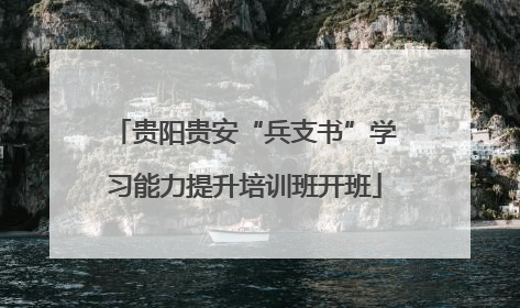 贵阳贵安“兵支书”学习能力提升培训班开班