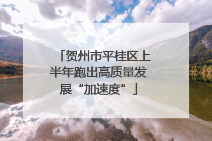 贺州市平桂区上半年跑出高质量发展“加速度”