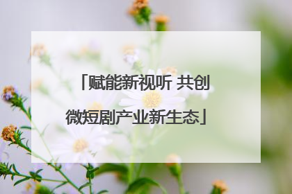 赋能新视听 共创微短剧产业新生态