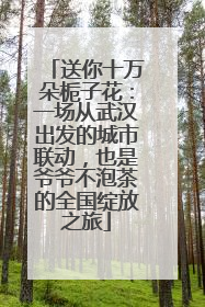 送你十万朵栀子花：一场从武汉出发的城市联动，也是爷爷不泡茶的全国绽放之旅