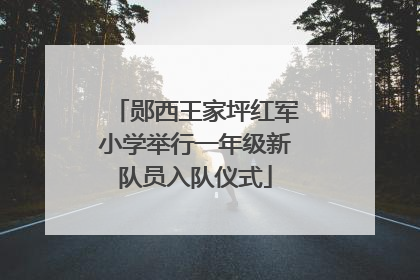 郧西王家坪红军小学举行一年级新队员入队仪式