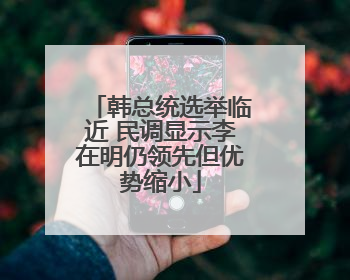 韩总统选举临近 民调显示李在明仍领先但优势缩小