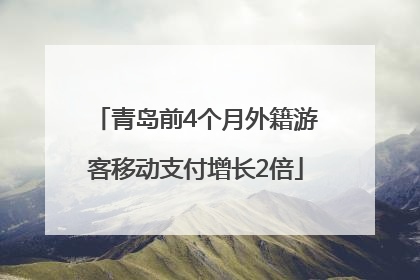 青岛前4个月外籍游客移动支付增长2倍