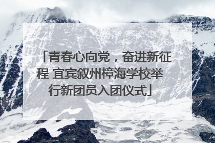 青春心向党，奋进新征程 宜宾叙州樟海学校举行新团员入团仪式