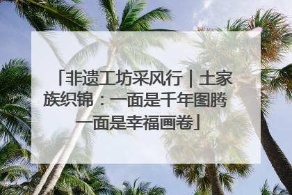 非遗工坊采风行｜土家族织锦：一面是千年图腾 一面是幸福画卷