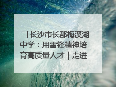长沙市长郡梅溪湖中学：用雷锋精神培育高质量人才｜走进新时代“雷锋传人 长沙榜样”