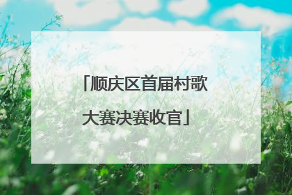 顺庆区首届村歌大赛决赛收官