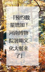 预约数量增加！河南博物院暑期文化大餐来了