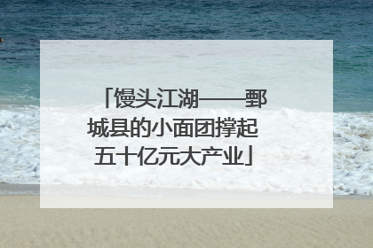 馒头江湖——鄄城县的小面团撑起五十亿元大产业