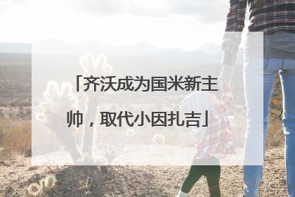 齐沃成为国米新主帅，取代小因扎吉