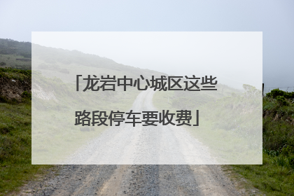 龙岩中心城区这些路段停车要收费