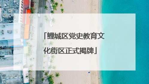 鲤城区党史教育文化街区正式揭牌