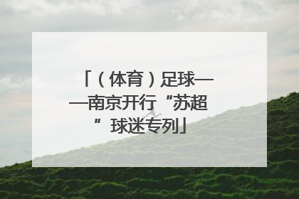 （体育）足球——南京开行“苏超”球迷专列