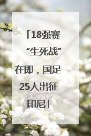 18强赛“生死战”在即，国足25人出征印尼