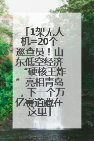 1架无人机=20个巡查员！山东低空经济“硬核王炸”亮相青岛，下一个万亿赛道藏在这里