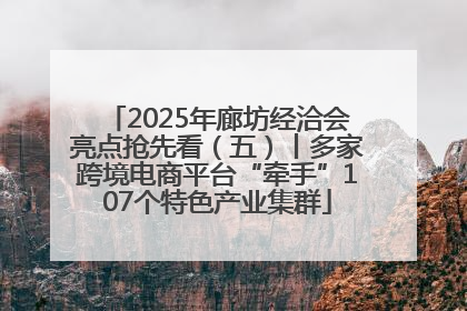 2025年廊坊经洽会亮点抢先看（五）丨多家跨境电商平台“牵手”107个特色产业集群