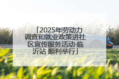 2025年劳动力调查和就业政策进社区宣传服务活动·临沂站 顺利举行