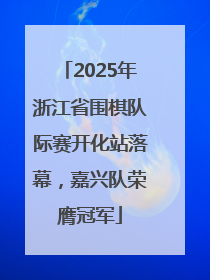 2025年浙江省围棋队际赛开化站落幕，嘉兴队荣膺冠军