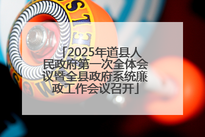 2025年道县人民政府第一次全体会议暨全县政府系统廉政工作会议召开