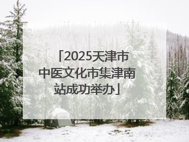 2025天津市中医文化市集津南站成功举办