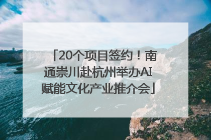 20个项目签约！南通崇川赴杭州举办AI赋能文化产业推介会